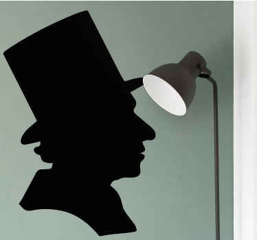 Silhuet af berømte hc andersen klistermærke - TenStickers