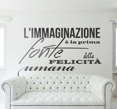 Adesivo muro frase Leopardi - TenStickers
