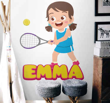 Young Tennis Player sports wall sticker - TenStickers
