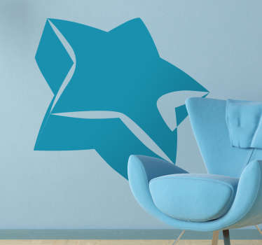 3D Star Sticker - TenStickers