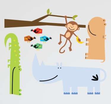 Stickers animali savana - TenStickers