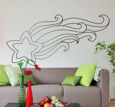 Adesivo estrela cadente - TenStickers