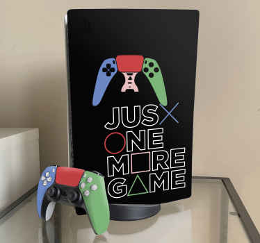 Just one more game PlayStation decal - TenStickers