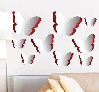 3D Butterflies Sticker - TenStickers