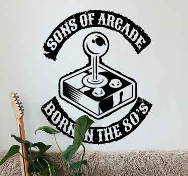 Sons of the 80's video game vinyl sticker - TenStickers
