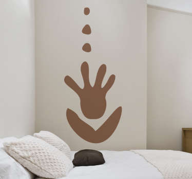 Wall Stickers - Original design of a hand as a flower. Available in 50 colours.&nbsp;