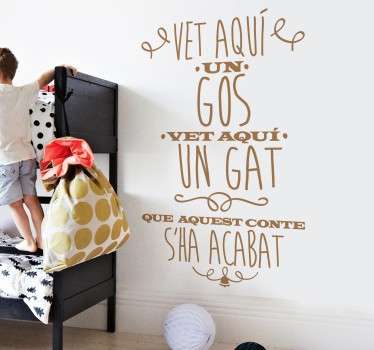 Vinilo decorativo conte ha acabat - TenVinilo