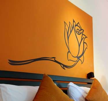 Enobarvna nalepka vrtnic - TenStickers