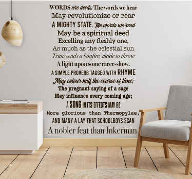 Charles Harpur Australian quote stickers - TenStickers