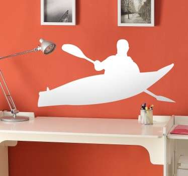 Kayak Silhouette Sticker - TenStickers