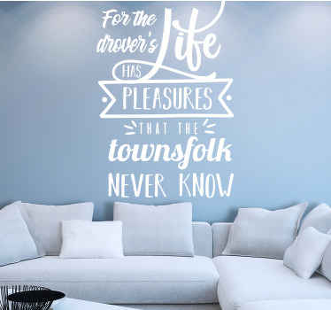 Life has pleasures' quote wall stickers quotes - TenStickers