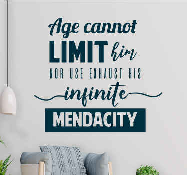 Age cannot limit Joseph Furphy stickers quotes - TenStickers