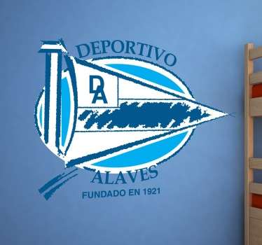 Vinilos deportivos basados en equipos de la Liga Española, en este caso el Alavés.