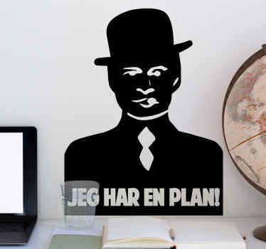 Jeg har en plan film citat filmcitater wallstickers - TenStickers