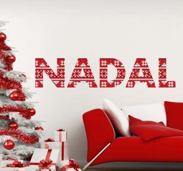 Vinilos de navidad nadal con textura - TenVinilo