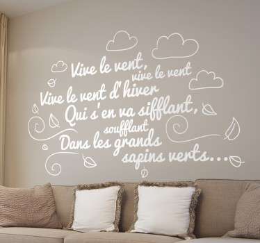 Sticker vive le vent - TenStickers