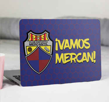 Vinilo para portátil ¡VAMOS MERCAN! - CE Mercantil - TenVinilo