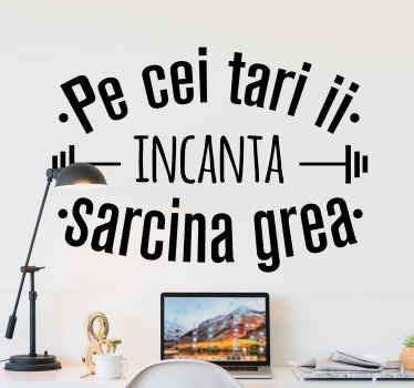 Stickere pereti pe cei tari ii incanta sarcina - TenStickers