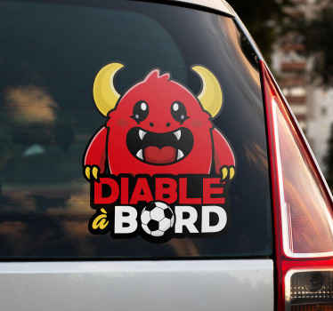 Sticker Bébé à Bord diable à bord - TenStickers