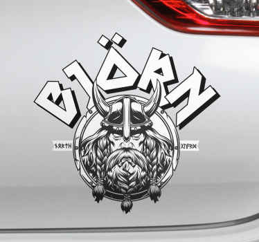 Björn ironside personlig bildekal - Tenstickers