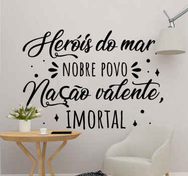 Autocolante Futebol Hino de portugal - TenStickers