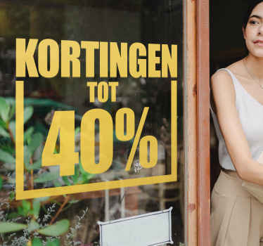 Kortingen gepersonaliseerd sticker winkel - TenStickers