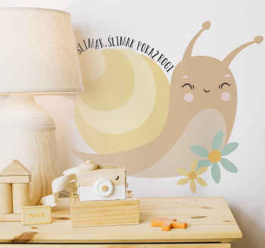 Naklejka „Ślimak, Ślimak pokaż rogi" - TenStickers