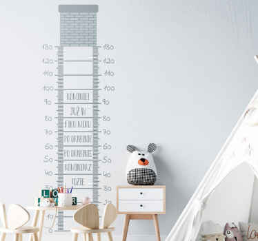 Naklejka ścienna "idzie kominiarz po drabinie" - TenStickers