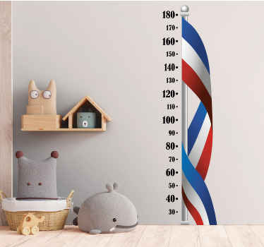 Sticker Toise autocollant drapeau - TenStickers