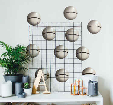 Stickers Art Deco Sphères Magritte - TenStickers