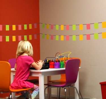 Naklejki kolorowy zestaw prostokątów - TenStickers