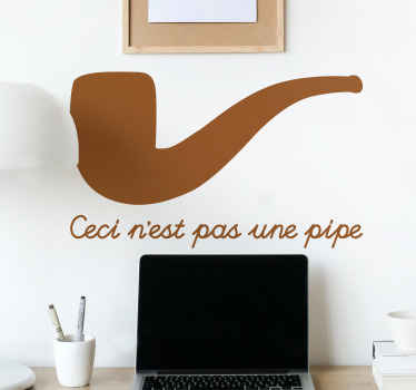 Art Stickers Déco ceci n'est pas une pipe - TenStickers