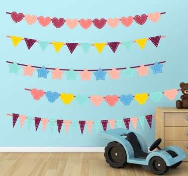 Bunting Banners Decal Set - TenStickers