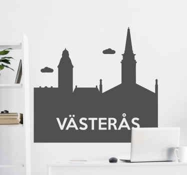 Skyline "västerås" skyline wallsticker - Tenstickers