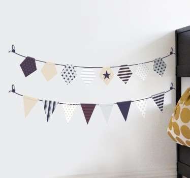 Elegant Bunting Decal Banners - TenStickers