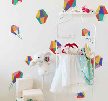 Autocolante para crianças balões de ar quente - TenStickers