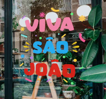Autocolantes decorativos de outros acontecimentos "viva são joão" - TenStickers