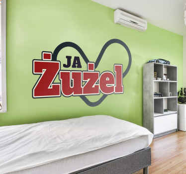 Naklejka na ścianę sporty Kocham żużel - TenStickers