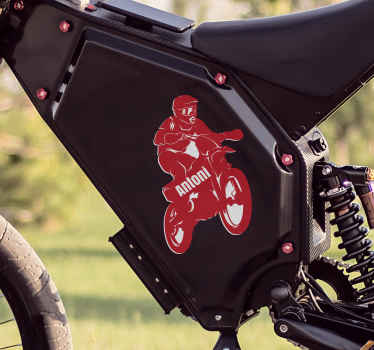 Spersonalizowana naklejka na motocykl żużlowy - TenStickers