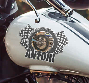 Spersonalizowane naklejka na motocykl żużlowy - TenStickers