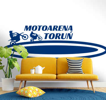 Naklejka na ścianę sporty Tor żużlowy - TenStickers