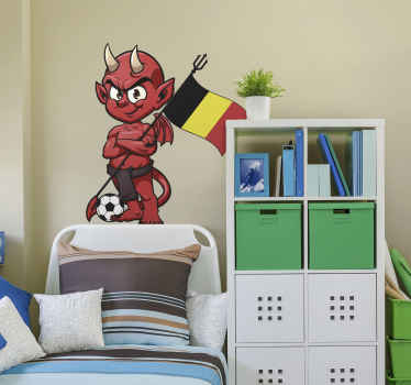 Sticker Foot diable rouge - TenStickers