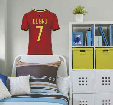 Sticker Foot maillot belgique - TenStickers