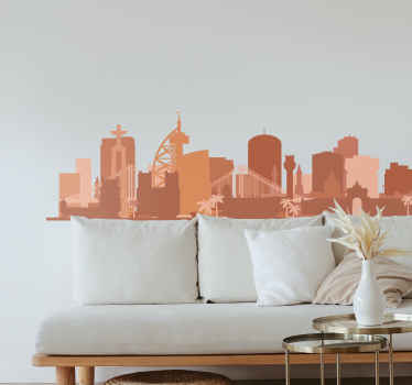 Autocolantes com cidades e países Horizonte de lisboa - TenStickers