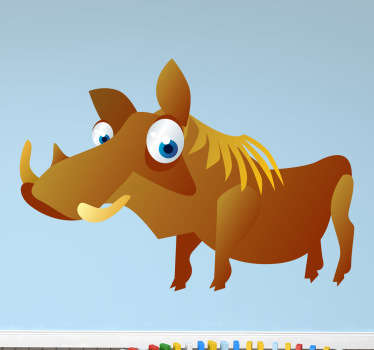 Kids Warthog Wall Sticker - TenStickers
