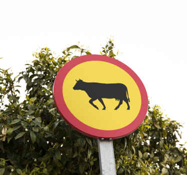 Vägskylt boskap trafik klistermärken - Tenstickers