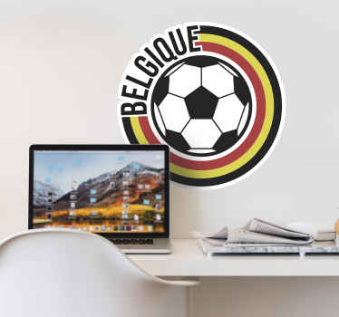 Sticker Foot football belgique - TenStickers