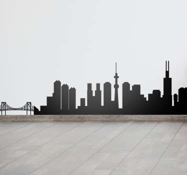 Adesivo skyline Tokyo monocolore - TenStickers