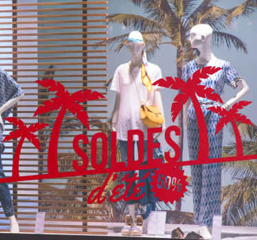 Sticker soldes ete personnalisable - TenStickers