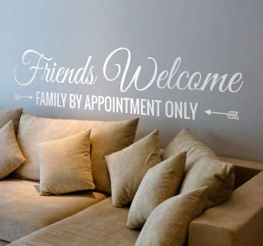 Vinil decorativo friends welcome - TenStickers